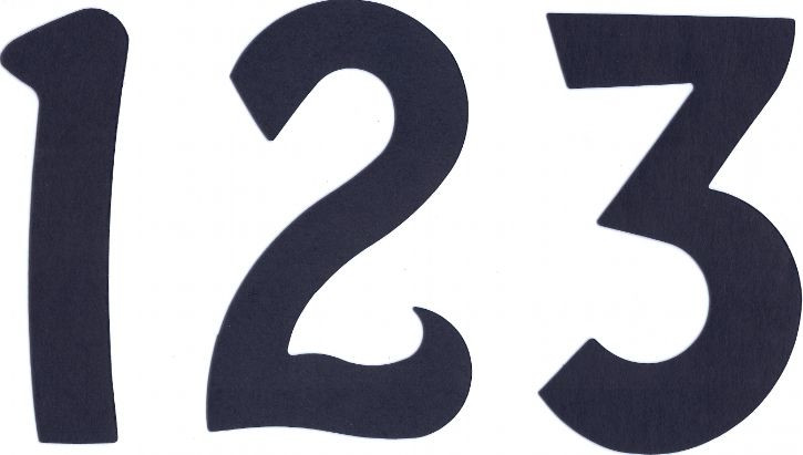 5 inch Numbers Die Cut For Posters Signs and Banners – From 0 to 9