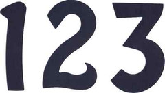 5 inch Numbers Die Cut For Posters Signs and Banners – From 0 to 9