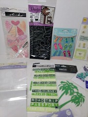 Scrapbooking Sticker Craft Lot 10 Packs Jolees Dazzles 3D Vellum Rub-Ons Bubble