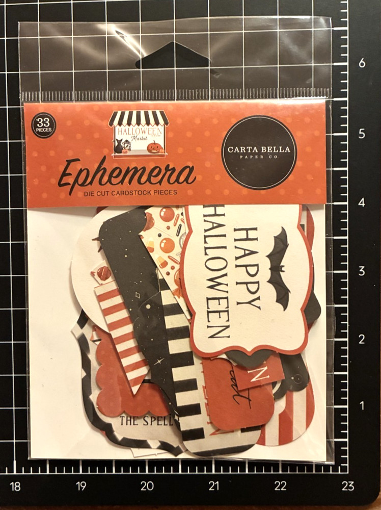 Carta Bella HALLOWEEN MARKET Frames & Tags or Die Cut Cardstock Ephemera Pieces