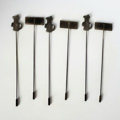 Vintage Golf Stick Pins/Picks Scrapbooking Altered Art Junk Journals Hats Retro