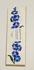 Mrs. Grossman’s Stickers Lot of 12 Strips ~Blue Delphinium Flowers~ RARE HTF