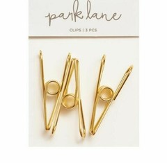 Park Lane Metal Clips – GOLD – 3 pcs