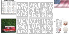 Waterproof Letter Decals Set for Classroom, 6 Inch