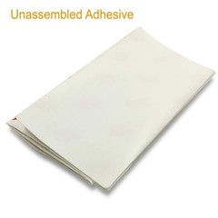 4 PCS Blank Anodized Aluminum Metal Plate 100x50mm with Adhesive Backing