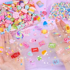 Fake Candy Charms 120PCS Cute Flatback Resin For Slime, Small,