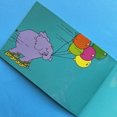 Vintage 80s TREND Sticker Book Saver Album 1983 I Love Stickers Pig & Balloons