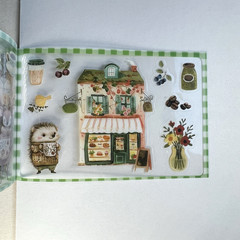Cozy Coffee Animal Stickers Sticker Book Scrapbook Junk Journal Collage