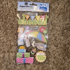 Baby Shower -3D scrapbook stickers – Paper House STDM-0047