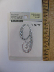 Recollections MONOGRAM g Bling Sticker 1 Piece NOS
