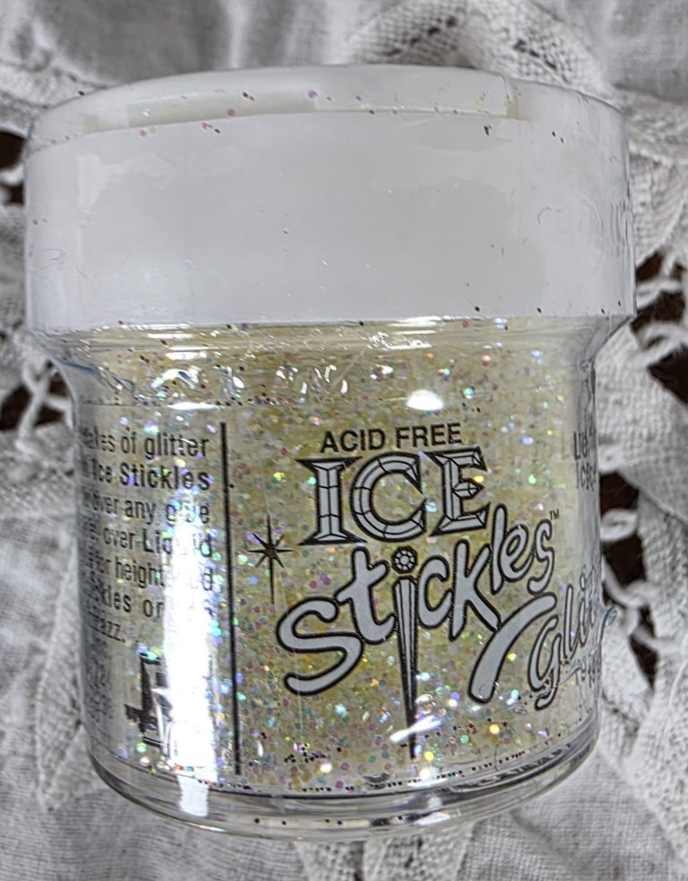 Ice Stickles Glitter Lemon Ice NIP Ranger Ink Card Making Scrapbooking Paper Art