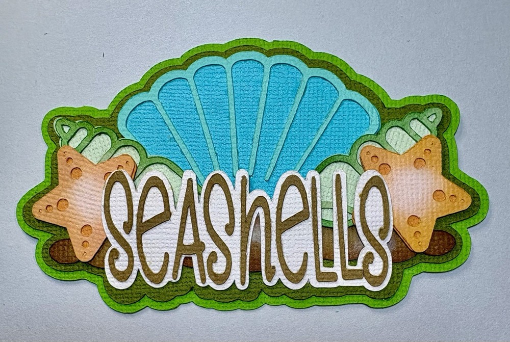 Sea Shells, Scrapbooking Title