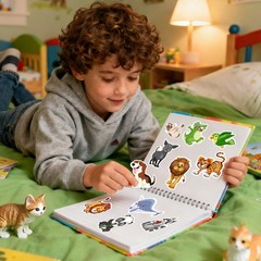 Stickers for Kids – 100 PCS Cute Animal Stickers | Water Bottle Scrapbook Sticke