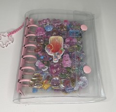 Japanese Style A7 Binder filled With 3D stickers And Water Shaker Stickers