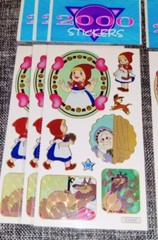 Little Red Riding Hood Fairy Tale Theme Stickers 9 Sheets Big Bad Wolf NOS