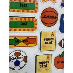 Vtg Calendar Planner Stickers Perk Ups School Sports Pep Rally Game 65 TOTAL