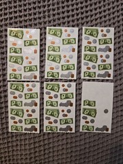 Mrs. Grossman’s – Currency Money Scrapbooking Stickers Set of 5 Sheets 1996