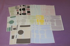Mrs. Grossman’s LOT of 60 Sheets of Mixed Textured Tags Stickers! 11 Colors!