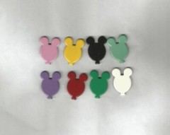DISNEY MICKEY MOUSE SCRAPBOOKING DECORATIVE BRADS EYELET OUTLET 16 PCS