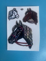 Vtg *imperfect Rare Prism Horses Vending Sticker Mod Roughly 4×3 Inches BJ Decal