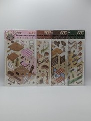 DIY Scene Stickers/3D Stickers – Home+Kitchen+Bookstore+Supermarket (Set Of 4)
