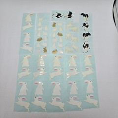 Vtg 90s Mrs. Grossman’s Stickers Lot Animals Cow Bunny Rabbit Easter Spring