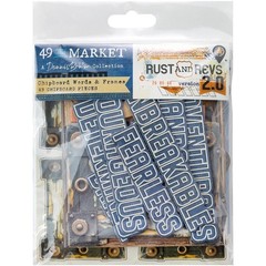 49 And Market Rust and Revs 2.0 Chipboard Words and Frames