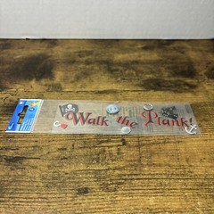 RARE Disney Peter Pan Captain Hook Walk The Plank Scrapbooking Title Stickers