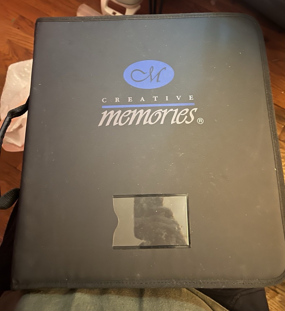 CREATIVE MEMORIES Black STICKER BINDER w/Pocket Pages