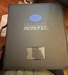 CREATIVE MEMORIES Black STICKER BINDER w/Pocket Pages