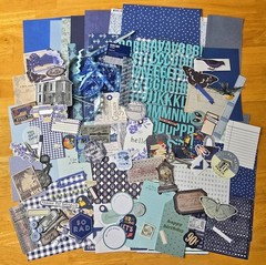 8 Color Junk Journal Scrapbook Bundles Blue Red Orange Yellow Green+ paper more