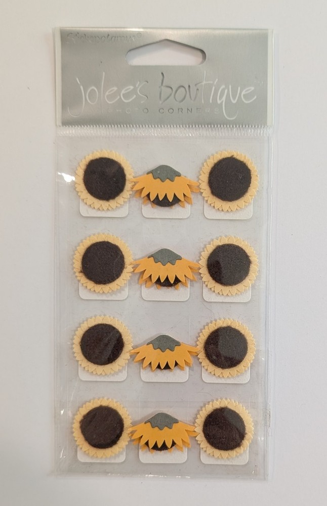 Jolee’s Sunflowers Photo Corners Scrapbooking Stickers