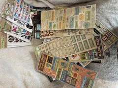 54 Packs Of Stickers For Crafts And Scrapbooking various brands and subjects