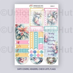 Planner Sticker Kit Christmas Winter Holiday Sticker for standard weekly planner