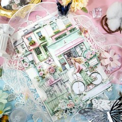 Pre Cut Journal Sticker Book Assorted Paper PET Washi Stickers Scrapbooking