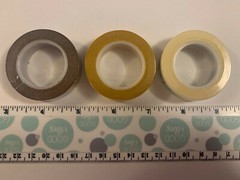 CTMH – Lot Of 3 Washi Tape (Chocolate Z1930, Honey Z1931, Black Z2003) *NOS*