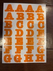 Creative Memories ABC/123 Stickers Alphabet Number Scrapbooking Craft Letters