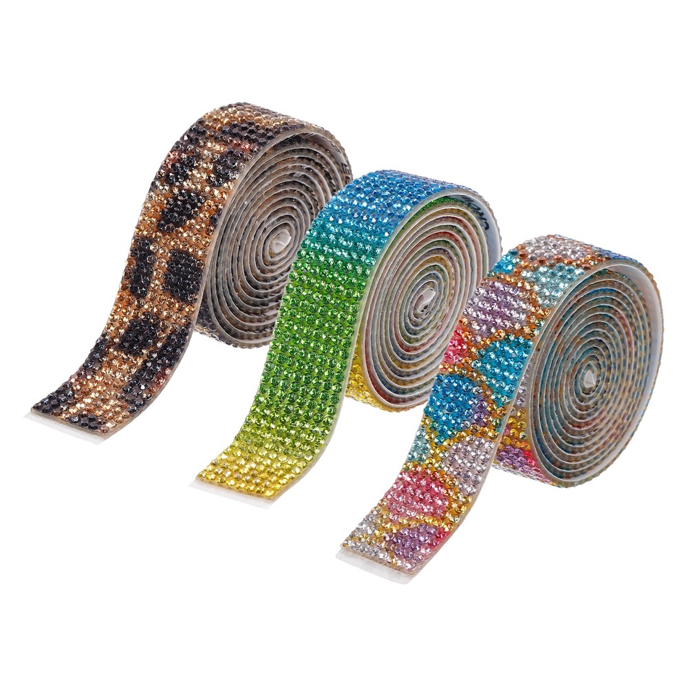 3Roll 3 Yards 18mm Diamond Ribbon Blue,Green,Yellow,Red,Black,Yellow,Multi Color