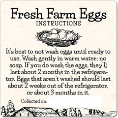 200pcs- Fresh Farm Eggs Handling Care Instructions Accessories Stickers Labe…