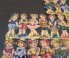LOT VINTAGE PZB PAUL B ZOECKE CHROMOLITHOGRAPH DIE CUT BOY & GIRL SCRAPS