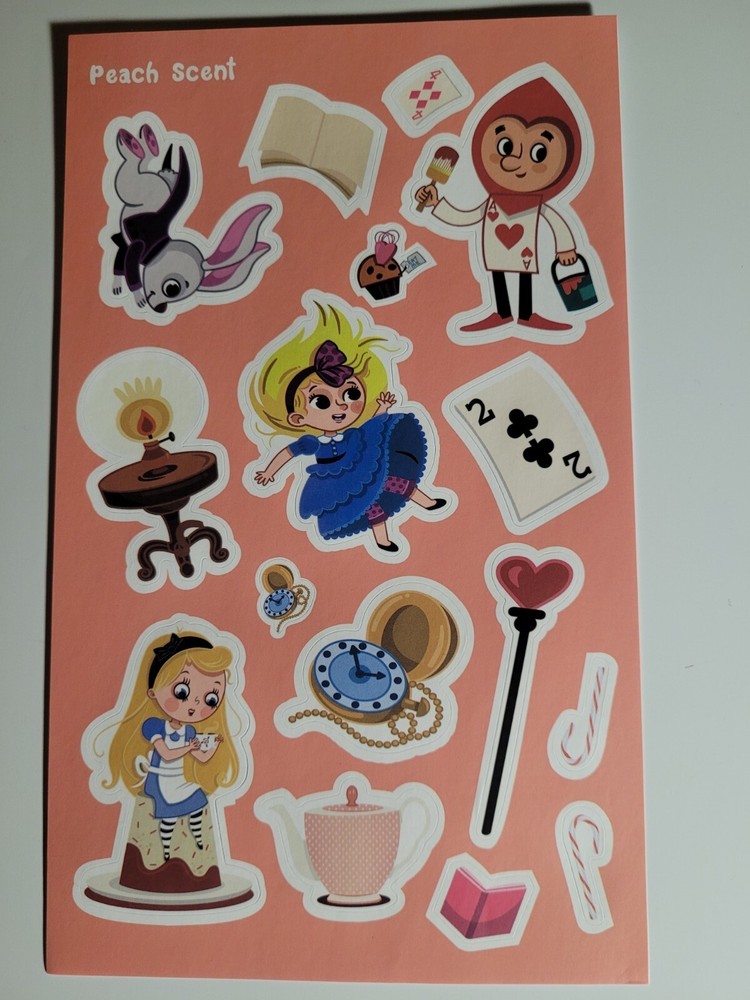 Scratch and sniff stickers NEW sheet HORIECHALY Peach scent