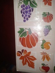 Vintage American Greetings Stickers Fall Harvest Pumpkin Thanksgiving 1 Sheet