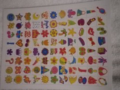 Lot of 26 Sheets Miscellaneous scrapbook Stickers embellishments scissors READ