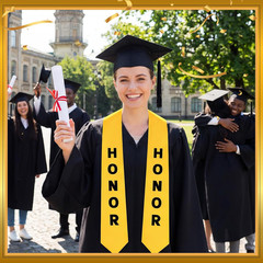 Valedictorian Stole Graduation Salutatorian Honor Sash 65″ Long Unisex Adults Sa