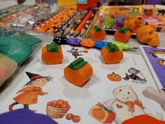 Vintage Halloween Sticker Eraser Stamp Stencil Party Favor Lot