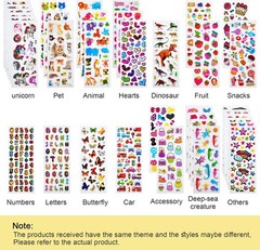3D Stickers for Kids & Toddlers, 920+ 3D Puffy Stickers 36 Different Sheets Incl