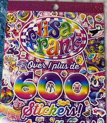 Lisa Frank Sticker Book 5 Sticker Sheets 600 Stickers Bendon Aged 3+ NEW 2019