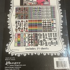 Ranger Dylusions Creative Dyary Stickers Collections 1 & 2 48 sheets NEW