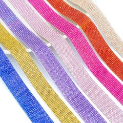 Self Adhesive Sparkling Rhinestone Ribbon Strips Crystal Sticker Trim DIY Decor