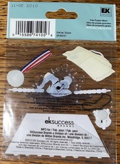 RARE Jolees Swim Team Meet Olympic Training Swimming Metal Timer Towel Stickers